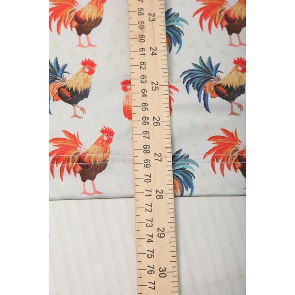 Waggle Polo Shirt Mens Medium Rooster Animal Print Golf Performance Stretch - Picture 9 of 10